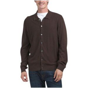 ELIE TAHARI Full Button Collared Sweater